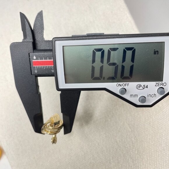 The Jewelry Group TJG Signed Gold Tone Knotted Clip On Statement Earrings Marked - Picture 15 of 15